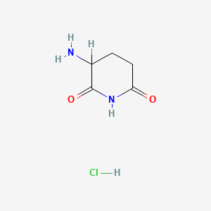 molecular formula C5H9ClN2O2 B1266187 3-Aminopiperidine-2,6-dione hydrochloride CAS No. 2686-86-4