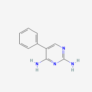 molecular formula C10H10N4 B1266188 2,4-二氨基-5-苯基嘧啶 CAS No. 18588-49-3