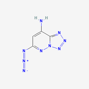 molecular formula C4H3N9 B12661881 6-Azidotetrazolo[1,5-b]pyridazin-8-amine CAS No. 1593-25-5