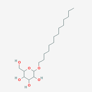 molecular formula C20H40O6 B12661885 (2R,3S,4S,5R)-2-(Hydroxymethyl)-6-(tetradecyloxy)tetrahydro-2H-pyran-3,4,5-triol CAS No. 54549-26-7