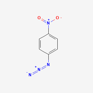 molecular formula C6H4N4O2 B1266194 1-Azido-4-nitrobenzene CAS No. 1516-60-5