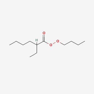 molecular formula C12H24O3 B12661959 Butyl 2-ethylperoxyhexanoate CAS No. 85391-85-1