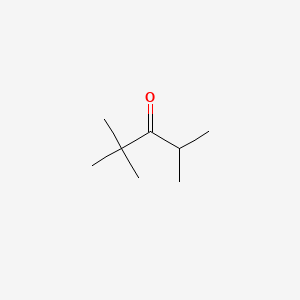 molecular formula C8H16O B1266196 2,2,4-Trimethyl-3-pentanone CAS No. 5857-36-3