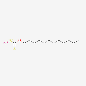 molecular formula C13H25KOS2 B12662007 O-Dodecyl hydrogen dithiocarbonate, potassium salt CAS No. 7521-78-0