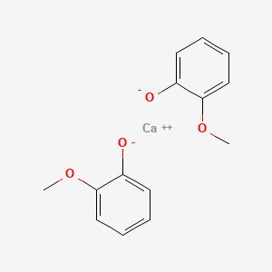 molecular formula C14H14CaO4 B12662018 Calcium bis(2-methoxyphenolate) CAS No. 94088-18-3
