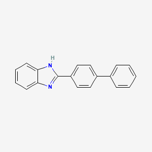molecular formula C19H14N2 B1266202 2-(4-phenylphenyl)-1H-benzimidazole CAS No. 2562-77-8