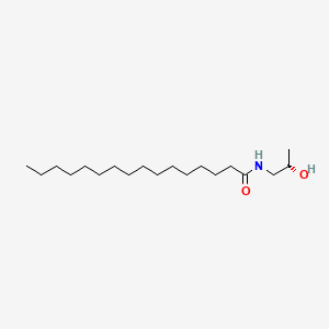molecular formula C19H39NO2 B12662046 Palmitic monoisopropanolamide, (S)- CAS No. 179951-57-6