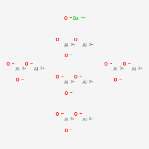 molecular formula Al10BaO16 B12662066 Decaaluminium barium hexadecaoxide CAS No. 97435-20-6