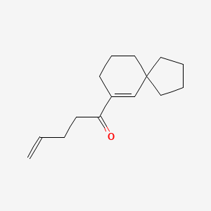 molecular formula C15H22O B12662161 4-Penten-1-one, 1-spiro[4.5]dec-6-en-7-yl- CAS No. 224031-71-4
