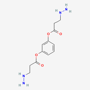 molecular formula C12H18N4O4 B12662181 3,3'-(1,3-Phenylenebis(oxy))dipropionodihydrazide CAS No. 88515-90-6