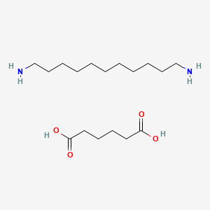 molecular formula C17H36N2O4 B12662193 Hexanedioic acid;undecane-1,11-diamine CAS No. 52235-79-7