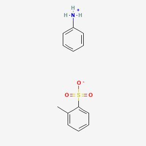 molecular formula C13H15NO3S B12662262 Anilinium toluenesulphonate CAS No. 71965-02-1