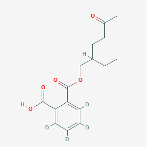 molecular formula C16H20O5 B126623 rac Mono(2-ethyl-5-oxohexyl) Phthalate-d4 CAS No. 679789-44-7