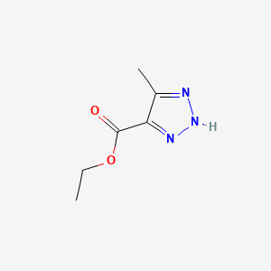 B1266231 Ethyl 5-methyl-1H-1,2,3-triazole-4-carboxylate CAS No. 4343-73-1