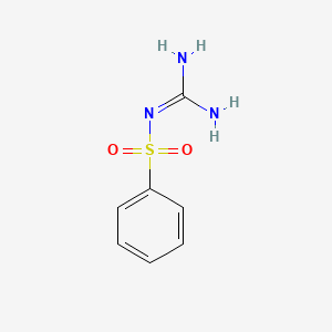 molecular formula C7H9N3O2S B1266234 N-[amino(imino)methyl]benzenesulfonamide CAS No. 4392-37-4