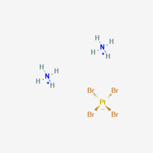 molecular formula Br4H8N2Pt B12662346 Diammonium tetrabromoplatinate CAS No. 77259-34-8