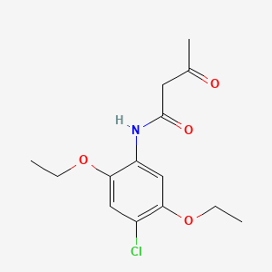 molecular formula C14H18ClNO4 B12662356 N-(4-Chloro-2,5-diethoxyphenyl)-3-oxobutyramide CAS No. 71463-37-1