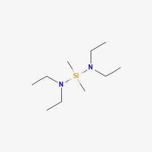 molecular formula C10H26N2Si B1266239 Bis(diethylamino)dimethylsilane CAS No. 4669-59-4