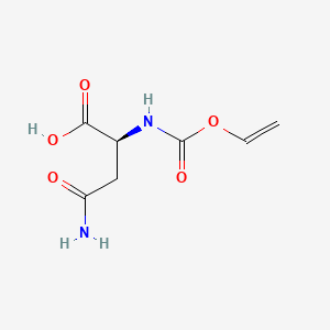molecular formula C7H10N2O5 B12662391 N2-[(vinyloxy)carbonyl]-L-asparagine CAS No. 39897-15-9