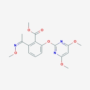 molecular formula C17H19N3O6 B126624 Pyriminobac-methyl CAS No. 147411-70-9