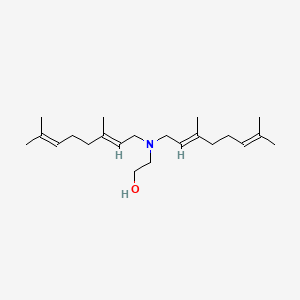molecular formula C22H39NO B12662423 2-(Digeranylamino)ethanol CAS No. 19902-04-6