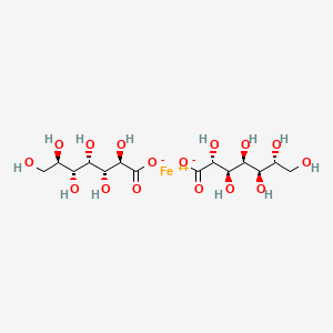 molecular formula C14H26FeO16 B12662429 Ferrous gluceptate CAS No. 25126-38-9