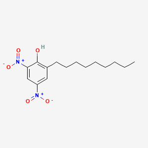 molecular formula C15H22N2O5 B12662434 Phenol, 2,4-dinitro-6-nonyl- CAS No. 4099-67-6