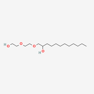 molecular formula C16H34O4 B12662450 1-[2-(2-Hydroxyethoxy)ethoxy]dodecan-2-ol CAS No. 61625-13-6