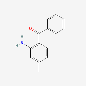 molecular formula C14H13NO B1266246 2-Amino-4-methylbenzophenone CAS No. 4937-62-6