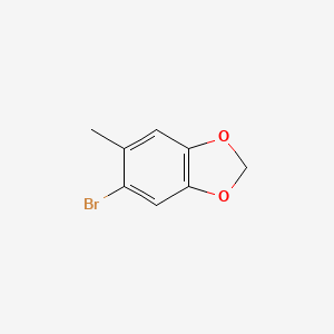 molecular formula C8H7BrO2 B1266247 5-Bromo-6-methyl-1,3-benzodioxole CAS No. 5025-53-6
