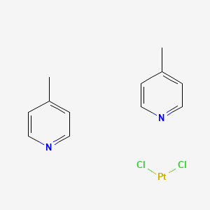 molecular formula C12H14Cl2N2Pt B12662480 Platinum, dichlorobis(4-methylpyridine)- CAS No. 72151-35-0