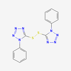 molecular formula C14H10N8S2 B1266250 5,5'-Dithiobis(1-phenyl-1H-tetrazole) CAS No. 5117-07-7