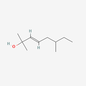 molecular formula C10H20O B12662527 (E)-2,6-Dimethyloct-3-en-2-ol CAS No. 84282-48-4