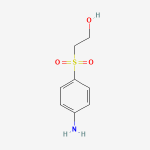 molecular formula C8H11NO3S B1266255 2-((p-Aminophenyl)sulphonyl)ethanol CAS No. 5246-58-2