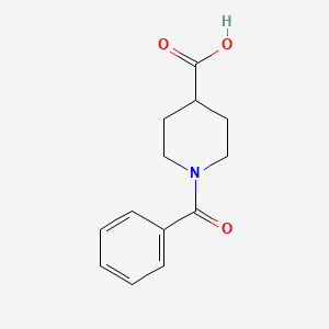 molecular formula C13H15NO3 B1266256 1-苯甲酰哌啶-4-羧酸 CAS No. 5274-99-7
