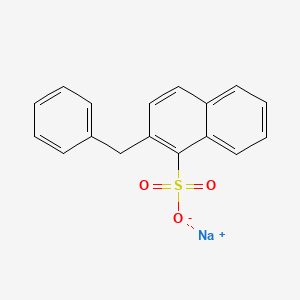 molecular formula C17H13NaO3S B12662565 Sodium benzylnaphthalene-1-sulphonate CAS No. 25358-54-7