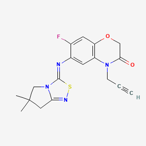 molecular formula C18H17FN4O2S B12662567 Thidiazimin CAS No. 123249-43-4