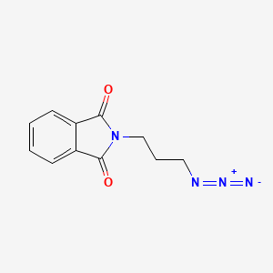 molecular formula C11H10N4O2 B1266269 2-(3-Azidopropyl)isoindole-1,3-dione CAS No. 88192-21-6