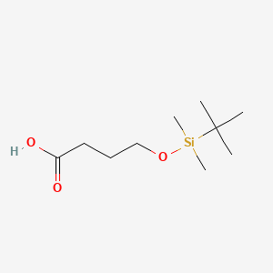 molecular formula C10H22O3Si B1266271 4-[Tert-butyl(dimethyl)silyl]oxybutanoic acid CAS No. 69171-62-6