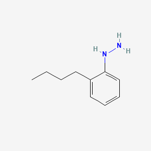molecular formula C10H16N2 B1266273 Hydrazine, (2-butylphenyl)- CAS No. 58928-63-5