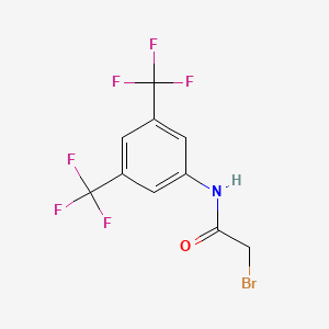 molecular formula C10H6BrF6NO B1266276 3,5-双(三氟甲基)-N-(溴代乙酰基)苯胺 CAS No. 99468-72-1