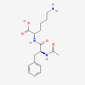 molecular formula C17H25N3O4 B1266281 N-Acetylphenylalanyllysine CAS No. 14287-21-9