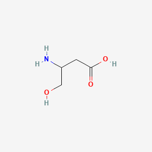 molecular formula C4H9NO3 B1266282 3-Amino-4-hydroxybutyric acid CAS No. 589-44-6