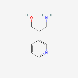 molecular formula C8H12N2O B1266286 3-amino-2-(pyridin-3-yl)propan-1-ol CAS No. 62247-29-4