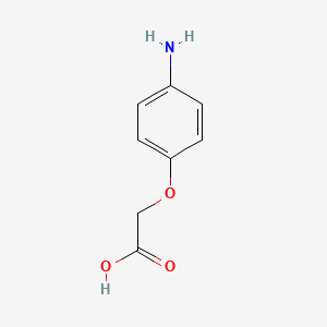 molecular formula C8H9NO3 B1266290 2-(4-aminophenoxy)acetic acid CAS No. 2298-36-4
