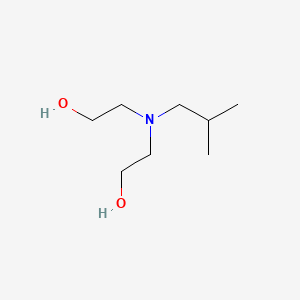 molecular formula C8H19NO2 B1266291 2,2'-((2-Methylpropyl)imino)bisethanol CAS No. 30769-76-7