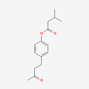 molecular formula C15H20O3 B12662918 4-(3-Oxobutyl)phenyl isovalerate CAS No. 84812-71-5