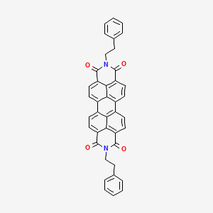 7,18-bis(2-phenylethyl)-7,18-diazaheptacyclo[14.6.2.22,5.03,12.04,9.013,23.020,24]hexacosa-1(23),2,4,9,11,13,15,20(24),21,25-decaene-6,8,17,19-tetrone