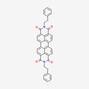 molecular formula C40H26N2O4 B1266293 Anthra[2,1,9-def:6,5,10-d'e'f']diisoquinoline-1,3,8,10(2H,9H)-tetrone, 2,9-bis(2-phenylethyl)- CAS No. 67075-37-0