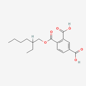 molecular formula C17H22O6 B1266294 1(or 2)-(2-Ethylhexyl) trimellitate CAS No. 68735-92-2